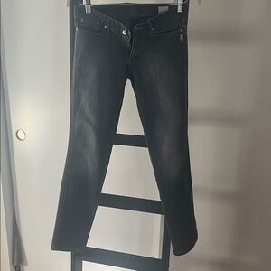 Bettina Liano Charcoal Straight Leg Women's Jeans